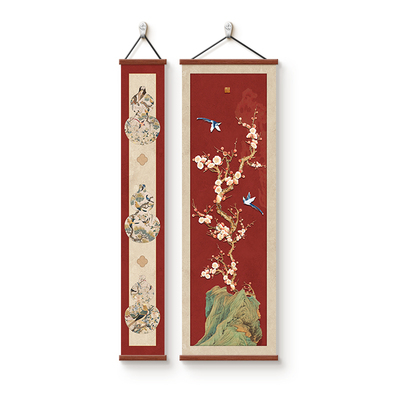 喜上眉梢玄关装饰画寓意好