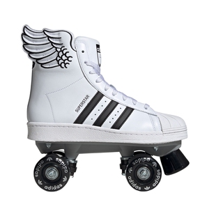 SUPERSTAR 82 SKATE双排轮滑溜冰鞋男女adidas阿迪达斯三叶草官方
