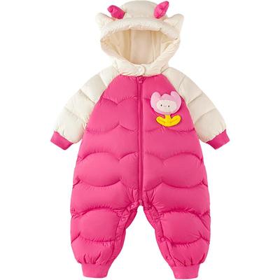 巴拉巴拉宝宝羽绒连体衣婴儿哈衣