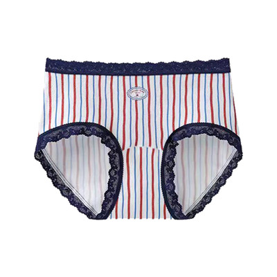 复古英伦风舒适纯棉内裤