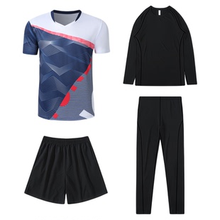 儿童羽毛球服秋冬四件套装男女童长袖乒乓球排球比赛训练队服定制