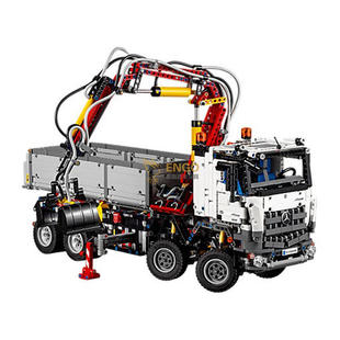 拼图拼搭42043科技电动奔驰重卡车成人难度拼装中国积木玩具20005