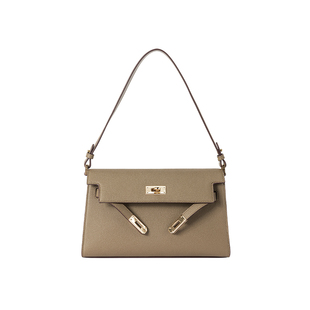 【情人节礼物】VH女包凯莉法棍包头层牛皮斜挎大容量轻奢单肩包包