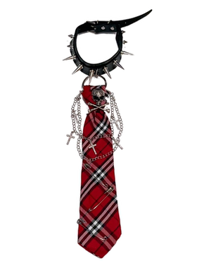 欧美小众设计领带choker