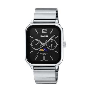 Casio卡西欧手表方形月相显示休闲商务石英表MTP-M305D-1A