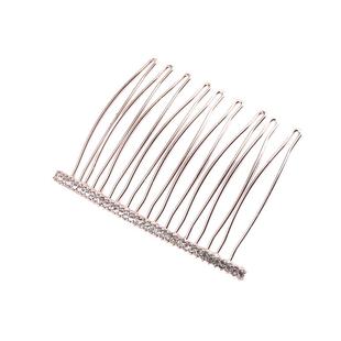 简约水钻发梳卡带钻刘海梳发饰韩国发卡发夹发插梳头饰倒插发叉梳