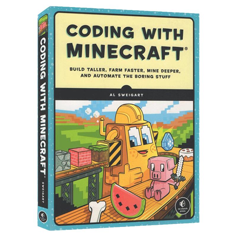 正版 Coding with Minecraft 我的世界学生STEM 教学辅助书 计算机编码编程