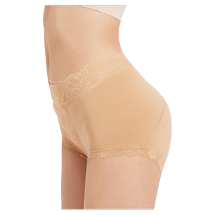 【自营】M.D.P.【石墨烯抑菌包臀无痕】2件装防夹臀高腰蕾丝内裤