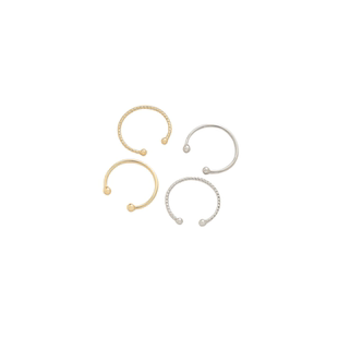 14K铜包真金保色可调节活口批花戒指光面戒圈指环diy饰品配件材料