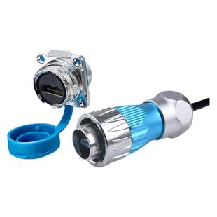 凌科DH-24防水HDMI母转母工业延长器直通接头插件航空插头连接器