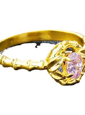 越南沙金气质时尚戒指女闭口镀金