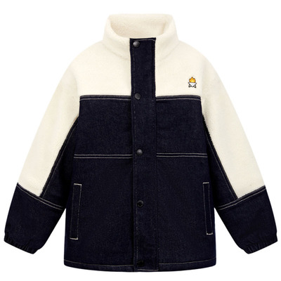 【设计师系列】MQD男童加绒外套秋冬款儿童加厚仿羊羔绒上衣