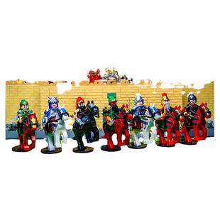 中国积木三国演义小侠蜀国势力小人仔关羽赵云张飞益智拼装玩具