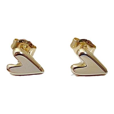 精致小巧10K金爱心耳钉