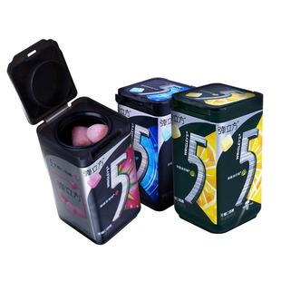 5无糖口香糖弹立方草莓柠檬薄荷多口味木糖醇3瓶零食口气清新网红