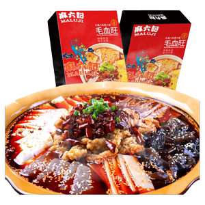 麻六记毛血旺800g鸭血鸭肠红薯粉黑木耳午餐肉素毛肚预制菜快手菜