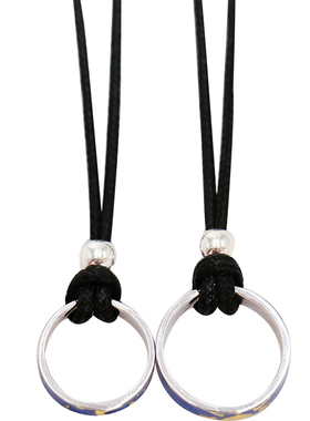 纯银情侣戒指两用款项链