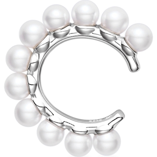 HEFANG何方贝珠耳扣女设计耳夹耳环耳饰优雅高级饰品女新年礼物