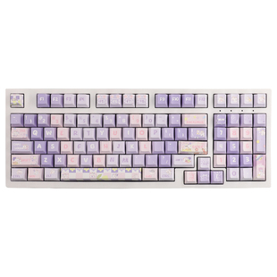 梦幻大耳兔键帽奶紫可爱圆润NOA类MOA热升华vgn98/S99 /f87键盘帽