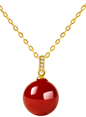 宫里上新天然正品红玛瑙项链