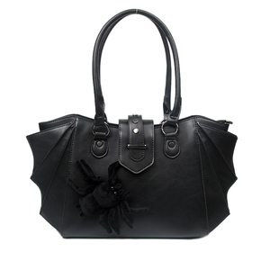 哥特风暗黑系辣妹包包美式通勤包蝙蝠翅膀托特包女单肩斜挎包小众