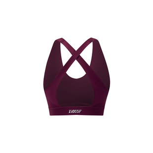 Zioccie【V-Curve】无缝交叉肩带运动文胸系带式露背女士瑜伽美背