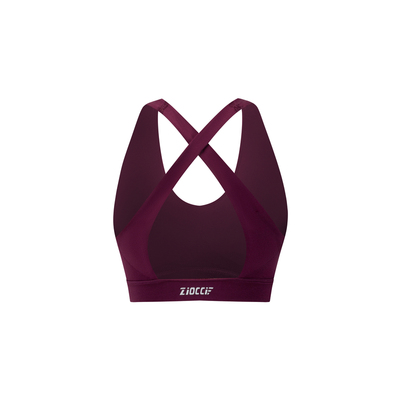 Zioccie【V-Curve】无缝交叉肩带运动文胸系带式露背女士瑜伽美背