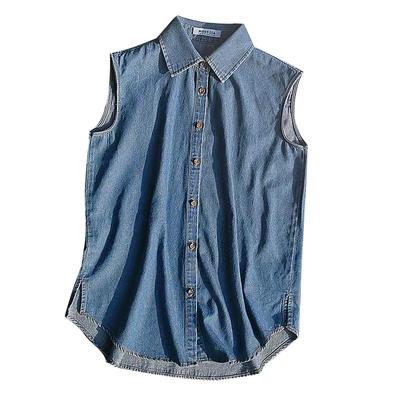 好品质MOSTJIA棉牛仔背心假领子