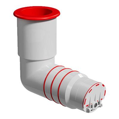 90度墙排下水管三通直角下水器