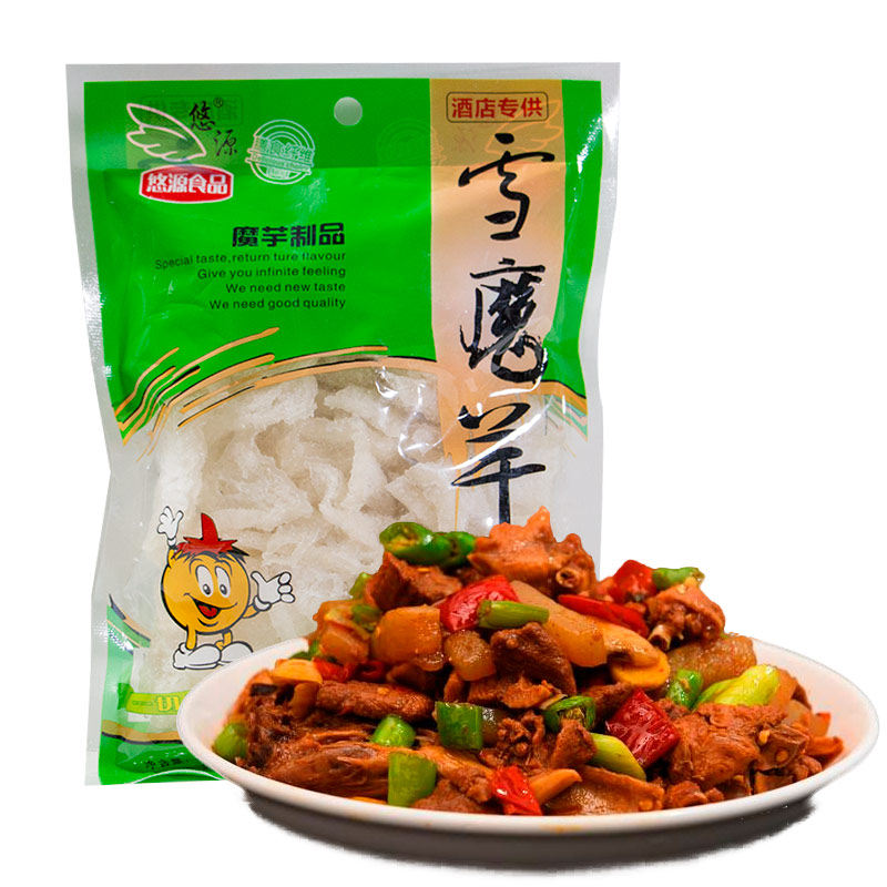 悠源雪魔芋丝凉拌菜烹饪食品