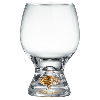 金箔玻璃二两白酒杯套装中式轻奢