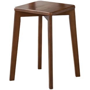 实木凳子可叠放家用板凳圆凳加厚方凳梳妆凳结实木凳餐椅坐凳矮凳