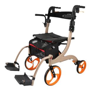 富士康助行器购物代步车老年人手推车老人残疾人可坐轻便折叠轮椅