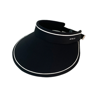 UPF50+双层防晒帽女夏季遮阳冰丝大檐空顶帽出游百搭太阳帽子女士