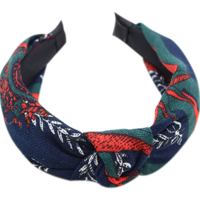 ins中间打结几何同款暗色发箍