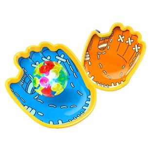 趣味吸盘抛接球亲子户外室内运动手掌粘粘球儿童益智玩具手抓球拍