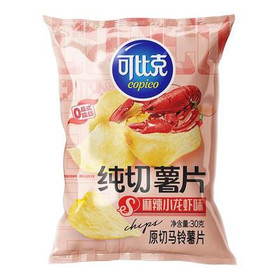 30g纯切薯片可比克多口味