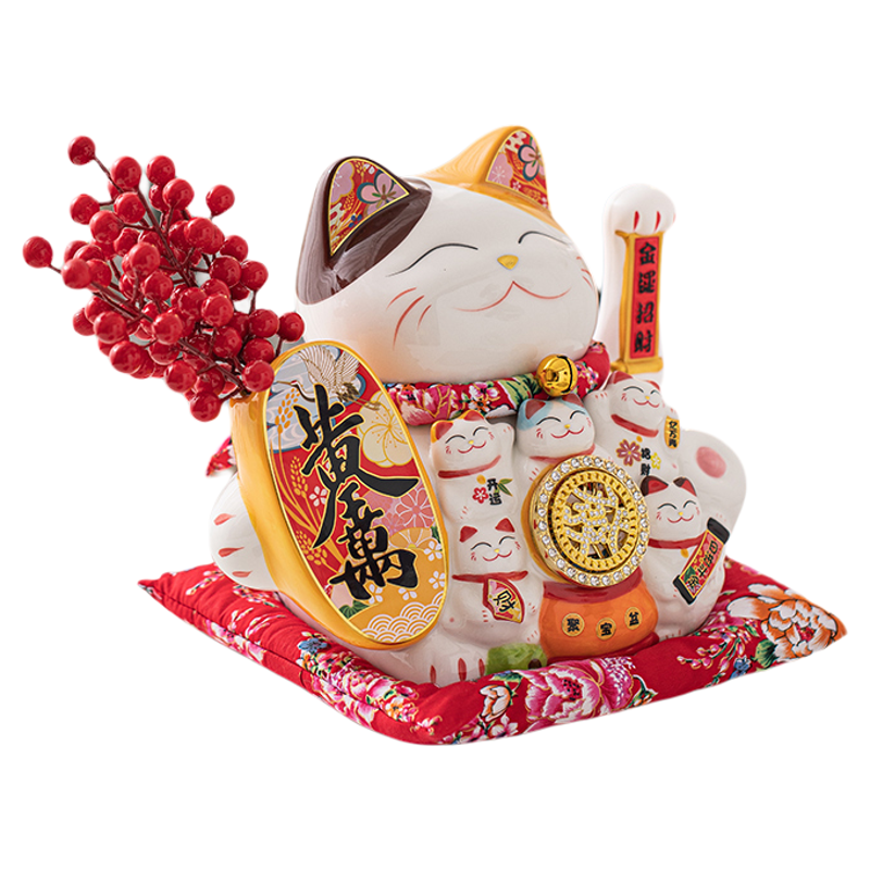 和猫坊招财猫摇手赠送配件