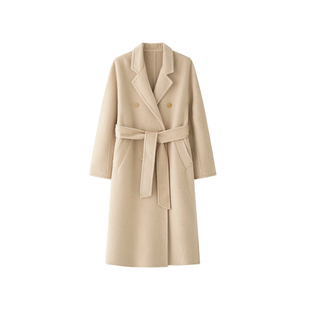 TEASEL「阿拉善绒章」DU家小骆驼绒高克重101801毛呢保暖大衣外套