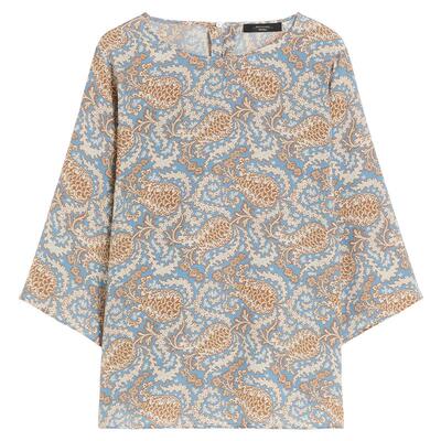 【春夏新降】Weekend MaxMara 26女装印花真丝衬衫5111146206