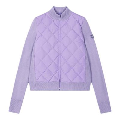 ANNA SUI安娜苏运动 轻感90%白鹅绒冬季锁温拼接菱格纹轻薄羽绒服