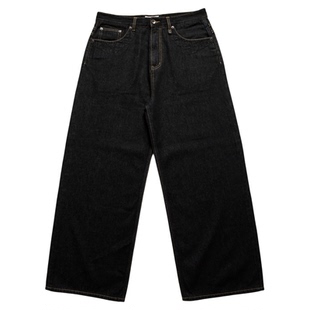 NOFAITH复古原色A字版型牛仔裤男秋季宽松百搭休闲直筒长裤NK5246