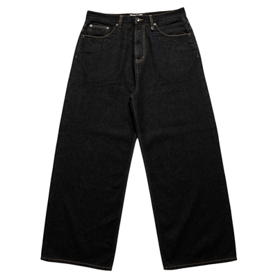 NOFAITH复古原色A字版型牛仔裤男秋季宽松百搭休闲直筒长裤NK5246