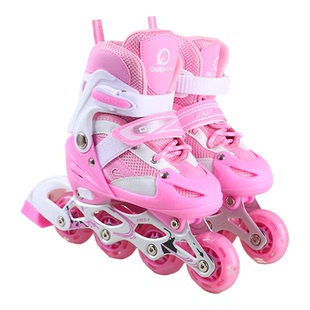 初学者两用儿童溜冰鞋直排双排轮滑鞋3-6-12岁男孩女童旱冰滑轮鞋