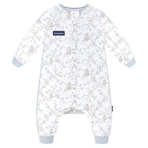 Domiamia婴儿睡袋竹棉纱布宝宝秋冬儿童分腿四季通用防踢被礼盒