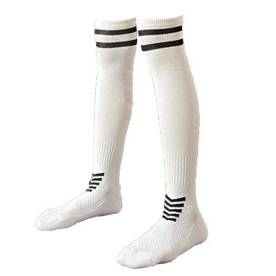 【两双装】竞迈正品新款足球袜男长筒薄款成人儿童过膝毛巾底男童