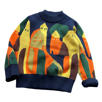 儿童纯棉毛衣男童2024新款