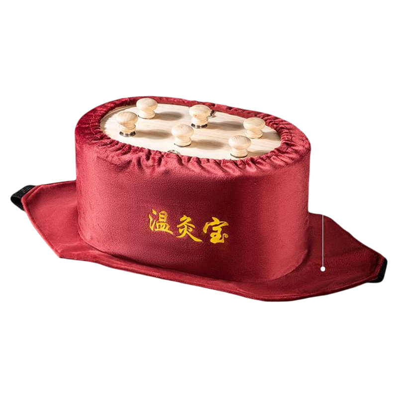 在家就可以艾灸的木质大灸罐腰腹