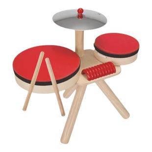 PlanToys儿童鼓非洲手鼓玩具小鼓音乐启蒙打击乐器幼儿园益智礼物