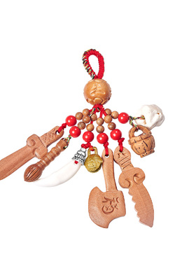 【峨眉山官方】桃木挂件